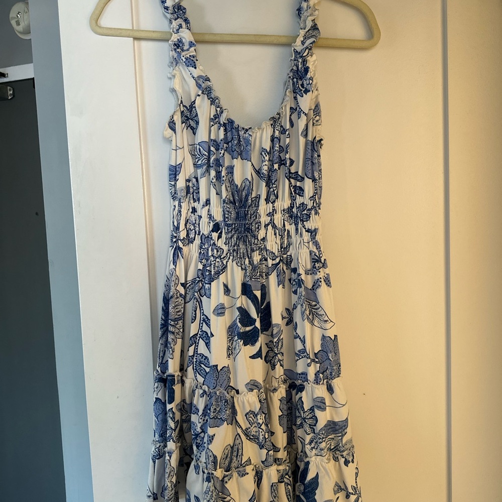 Urban Outfitters Blue and White Floral Dress